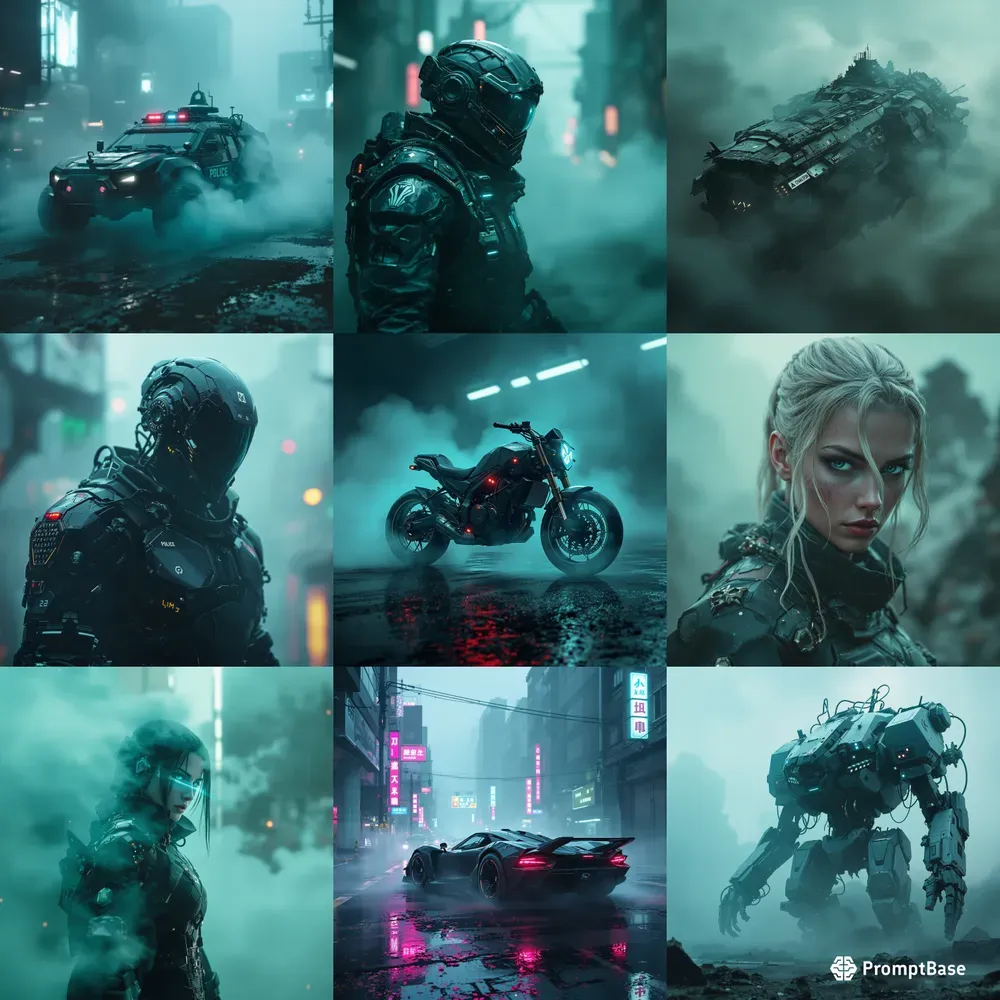 Futuristic Dark Cyberpunk Scifi Designs