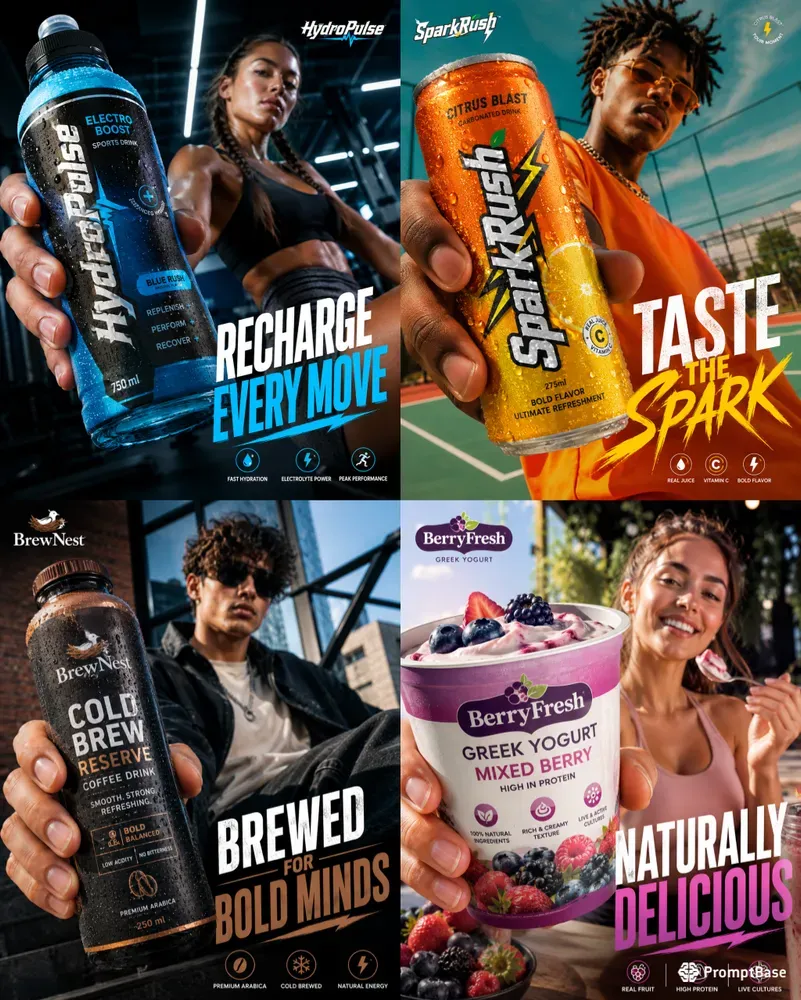Premium Lifestyle Product Campaign Posters