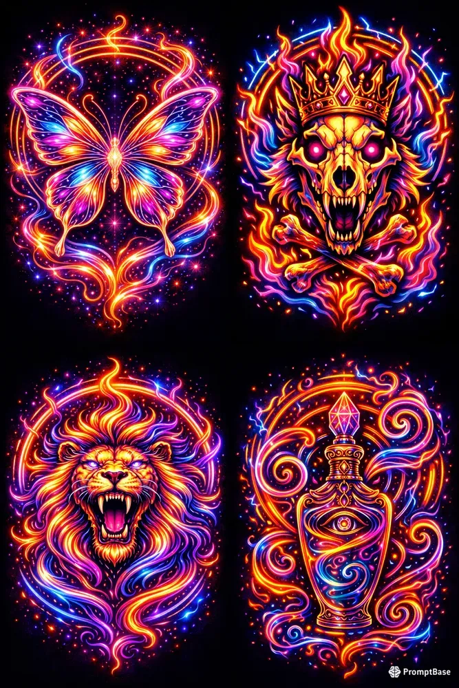 Neon Pop Art Gallery Engines