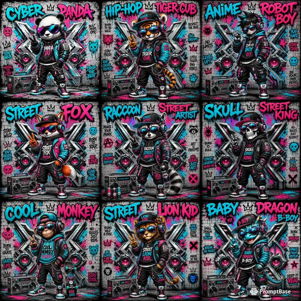 Street Kid Graffiti Tshirts