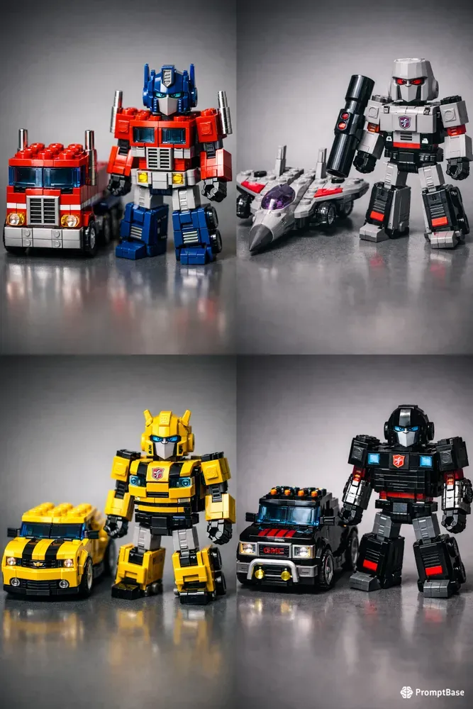 Lego Transformers Vehicle Duos