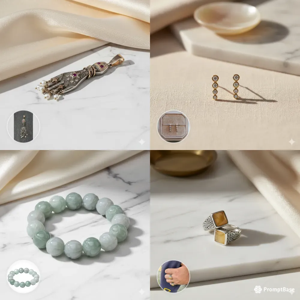 Luxury Minimalist Mockup Jewelry Photos
