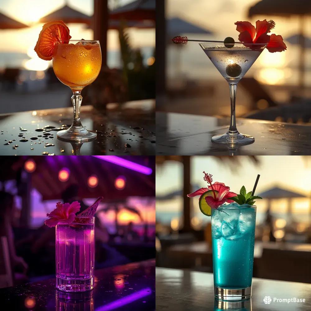 Luxury Cinematic Cocktail Photography