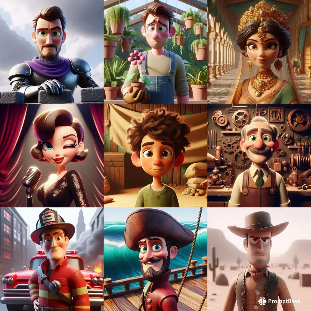 3D Animation Portraits