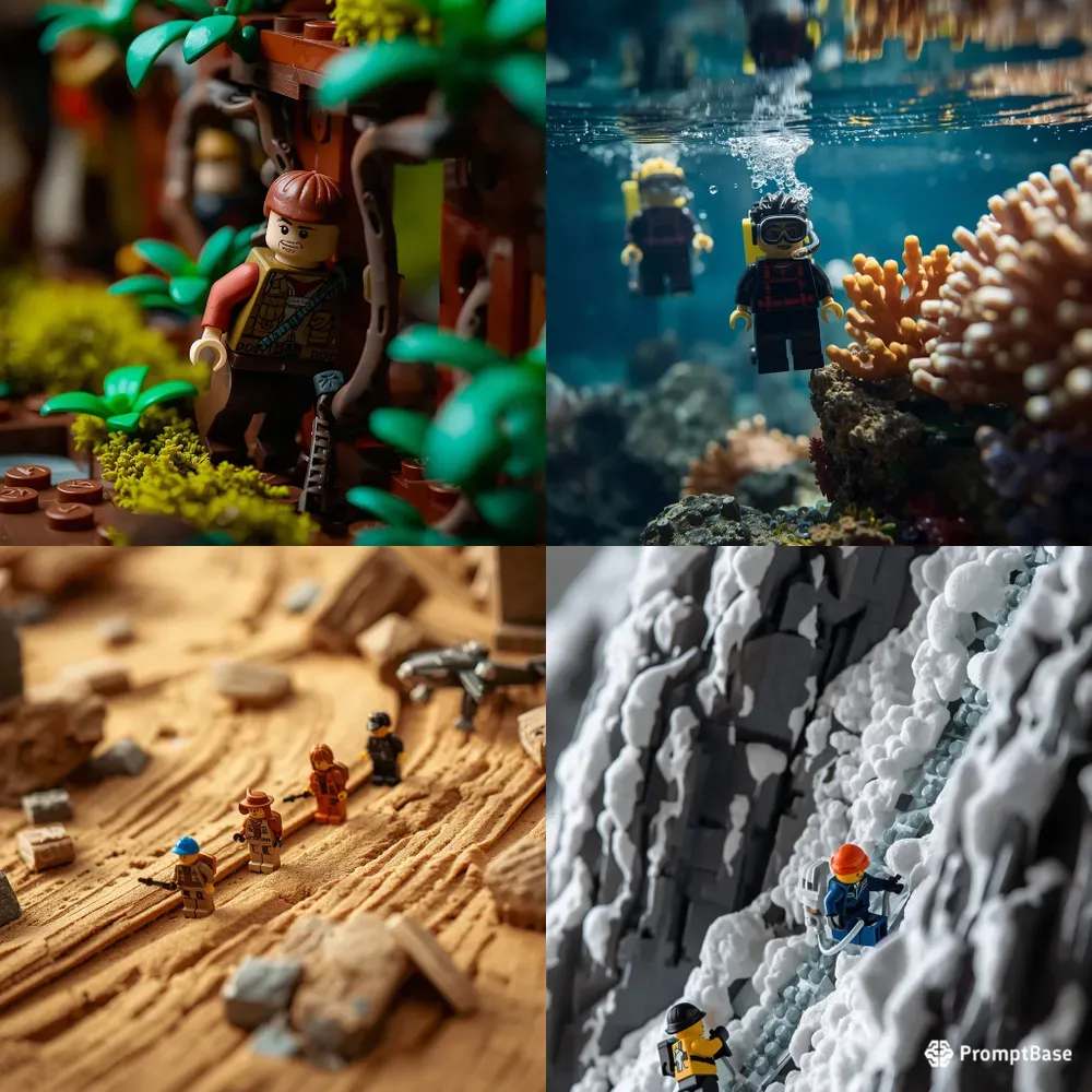Cinematic Lego Toy Macro Adventures