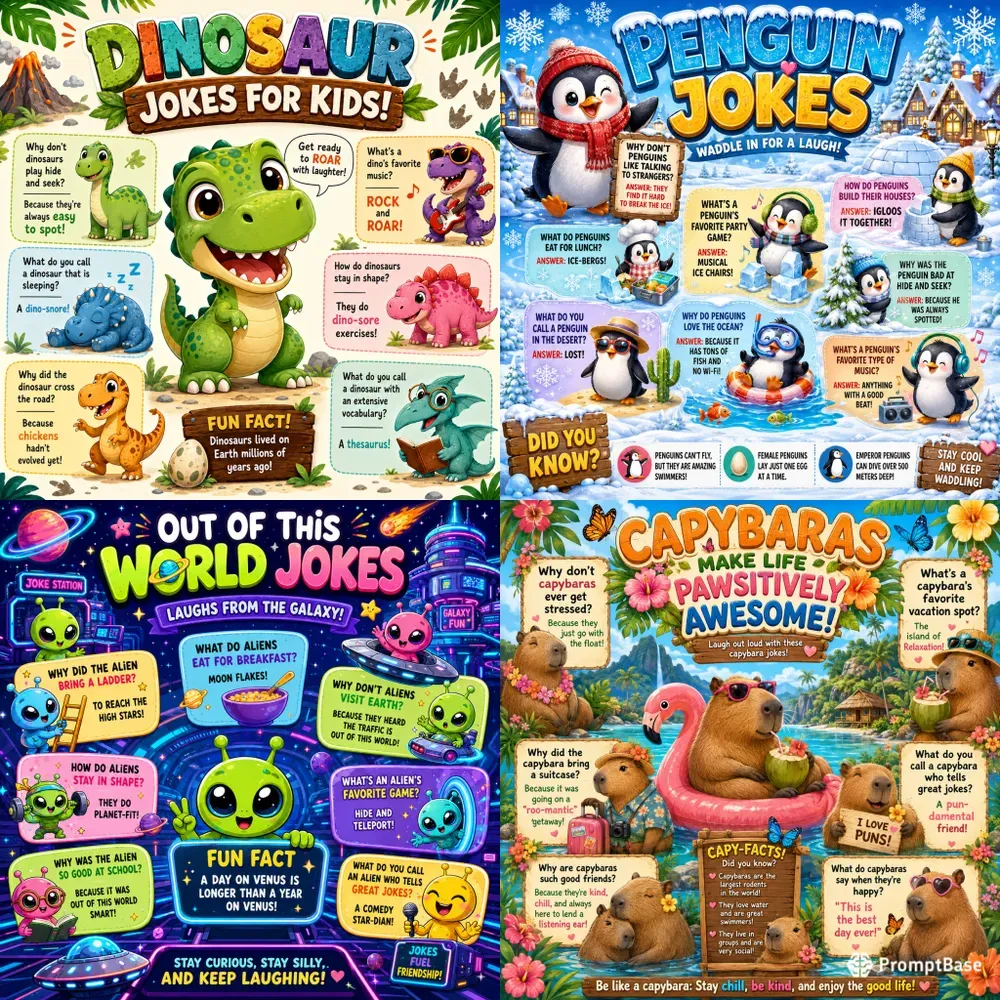 Cute Kids Joke Posters