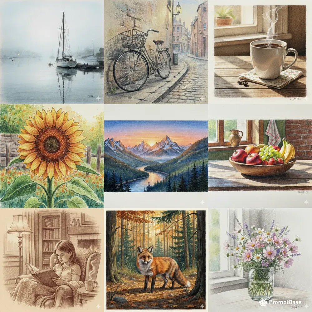 Crayon Pencil Realistic Art