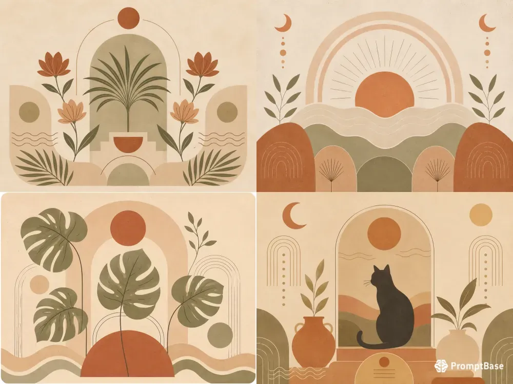 Earthy Minimalist Decor Art