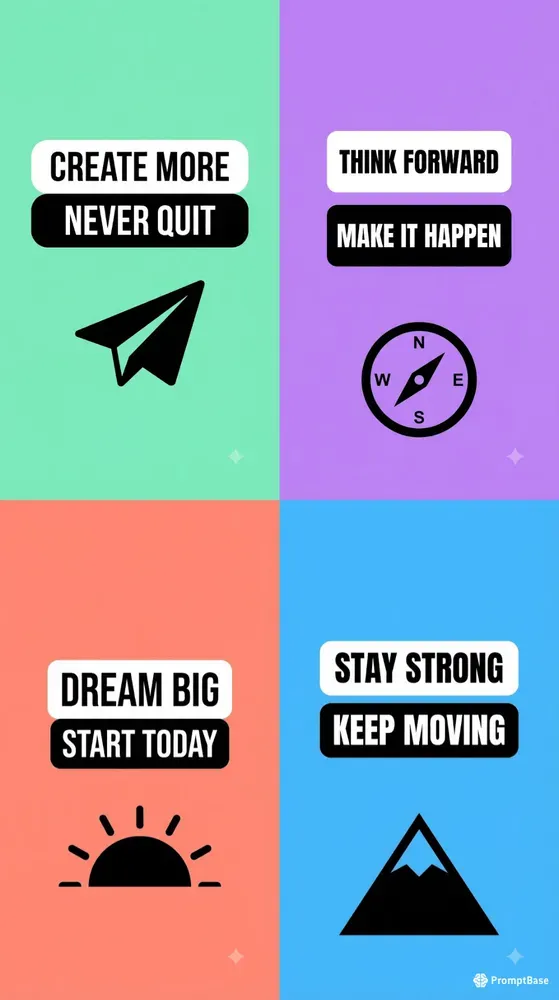 Minimalist Motivational Quote Posters
