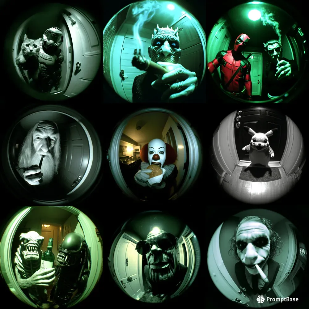 Fisheye Lenses From Door Peepholes