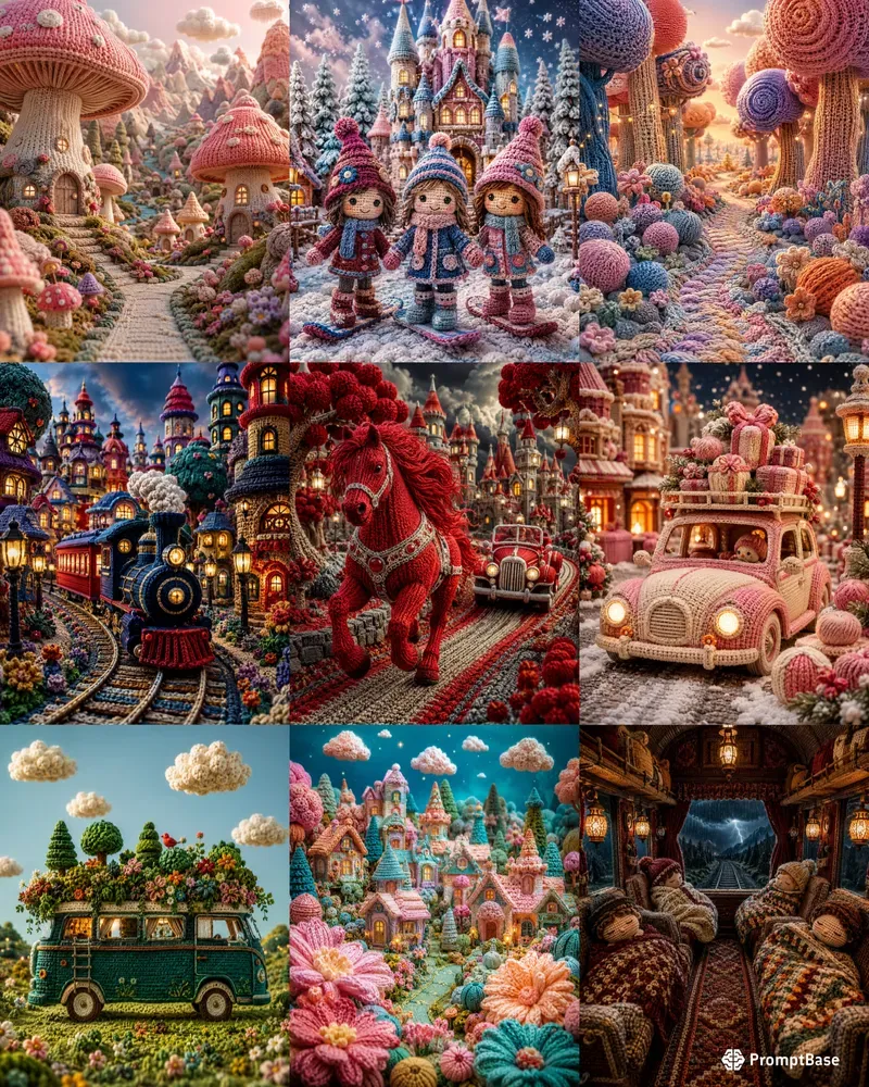 Whimsical Crochet Fantasy Worlds