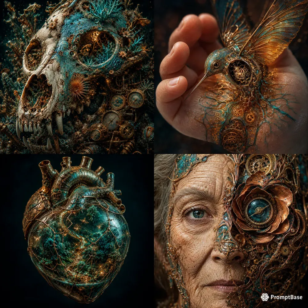 Living Machine Souls Fused In Copper