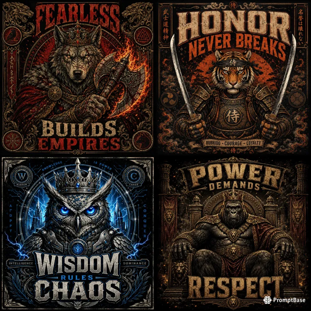 Retro Legendary Beast Poster Packs