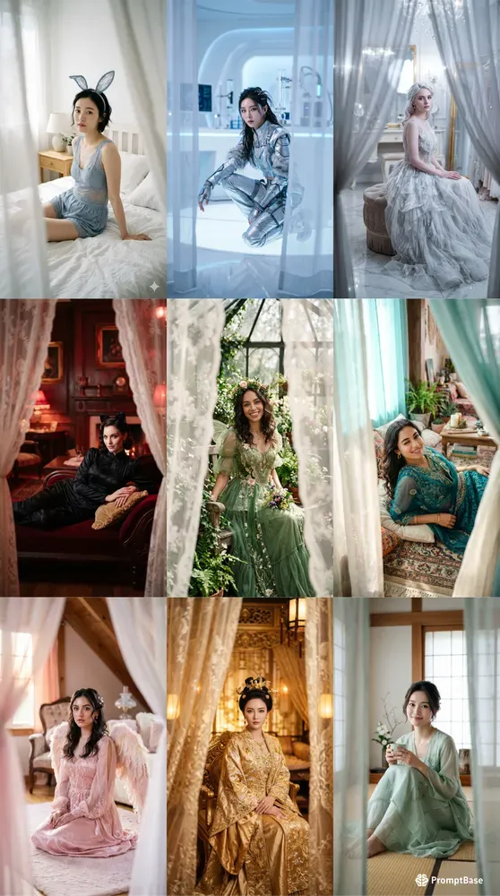 Ethereal Highfashion Character Portraits