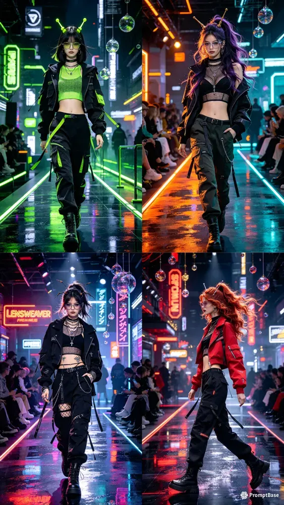 Cyberpunk Runway Fashion