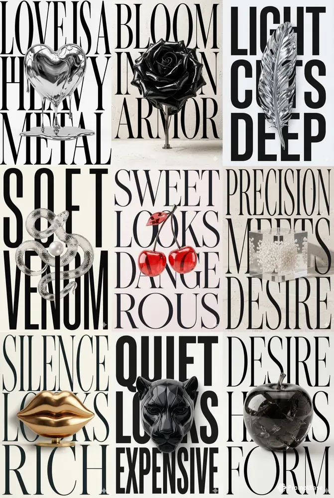 Luxury Typography Poster Art