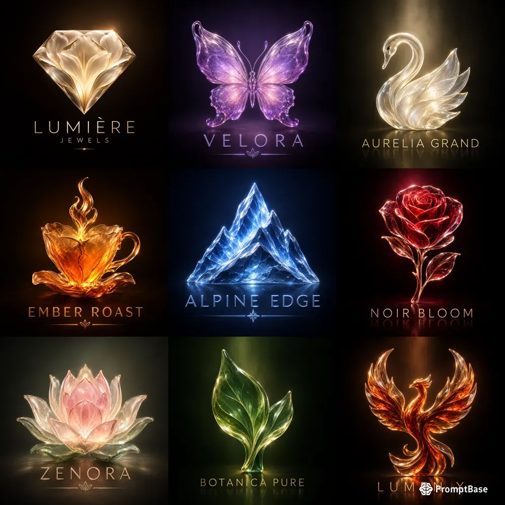 Crystal Logo Generator