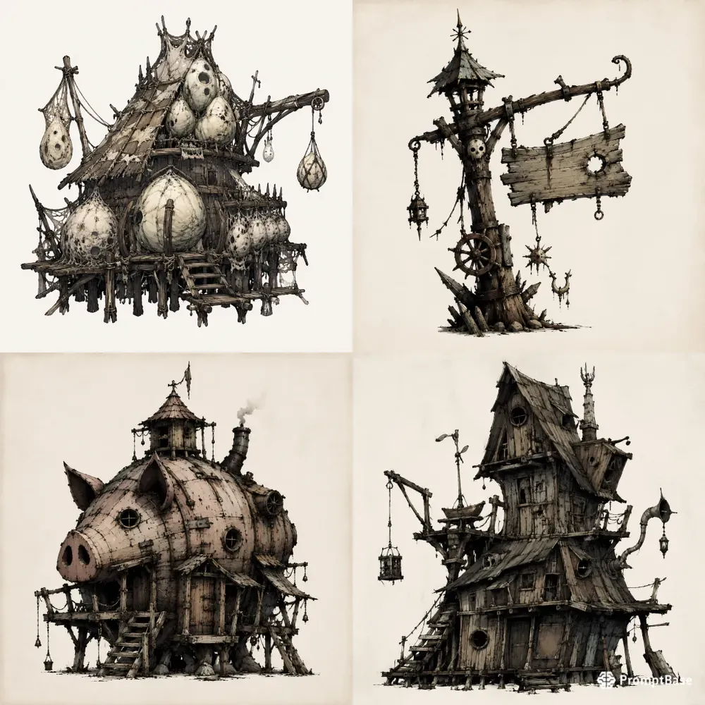 Gothic Survival Game Architectures