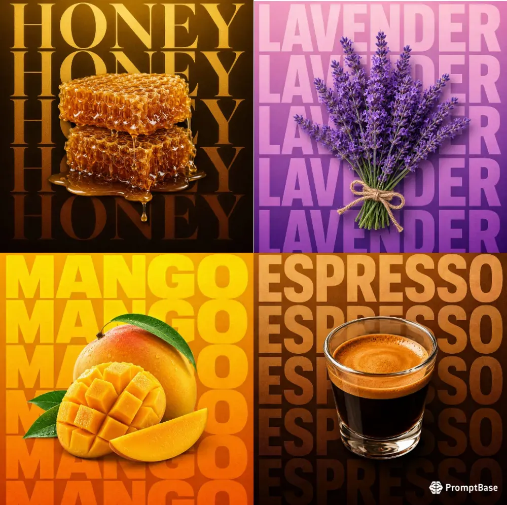 Gradient Word Pattern Poster Generator