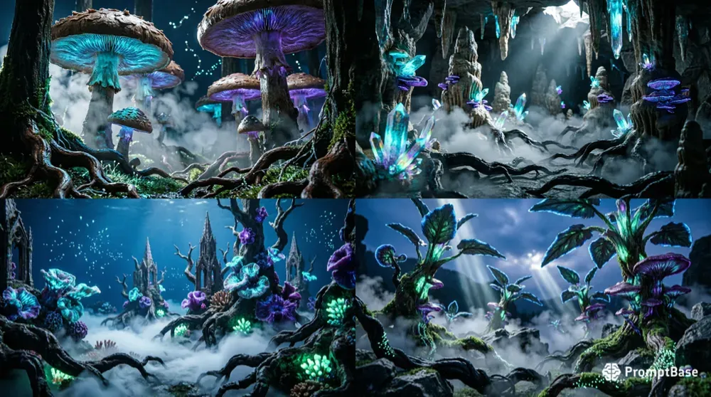 Glowing Shadow Moody Fantasy Concept Art