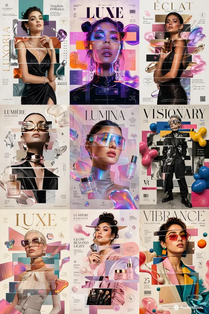 Luxury Fashion Collages