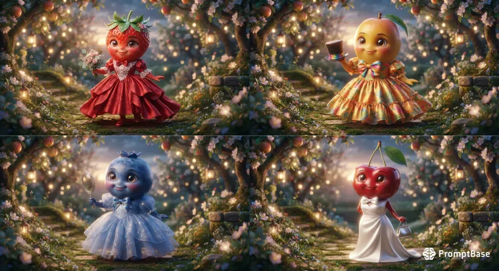 Anthropomorphic Fruit Fashion Collections