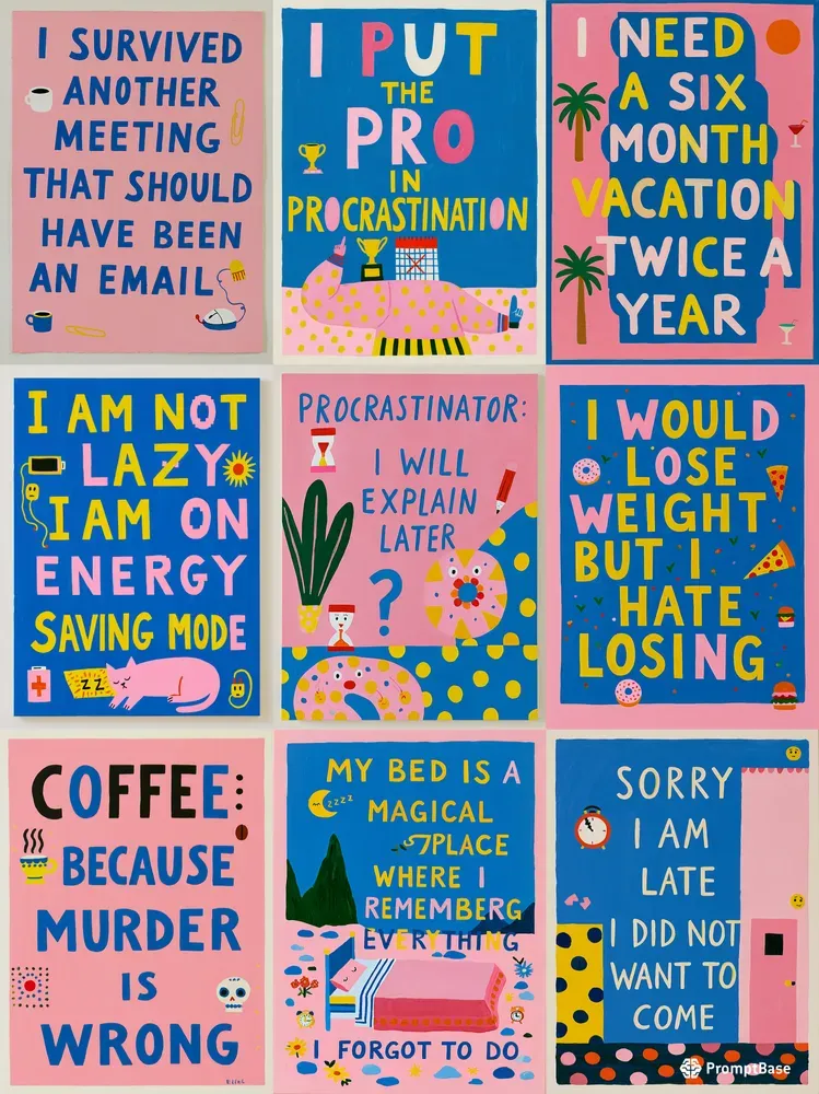Funny Quote Text Focused Poster Art