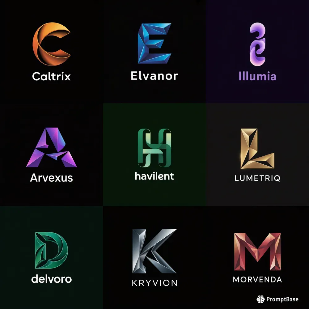 Modern Minimal Lettermark Logos