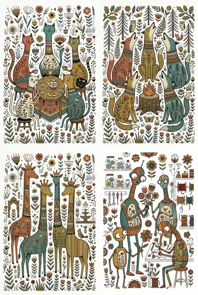 Whimsical Character Graphic Templates