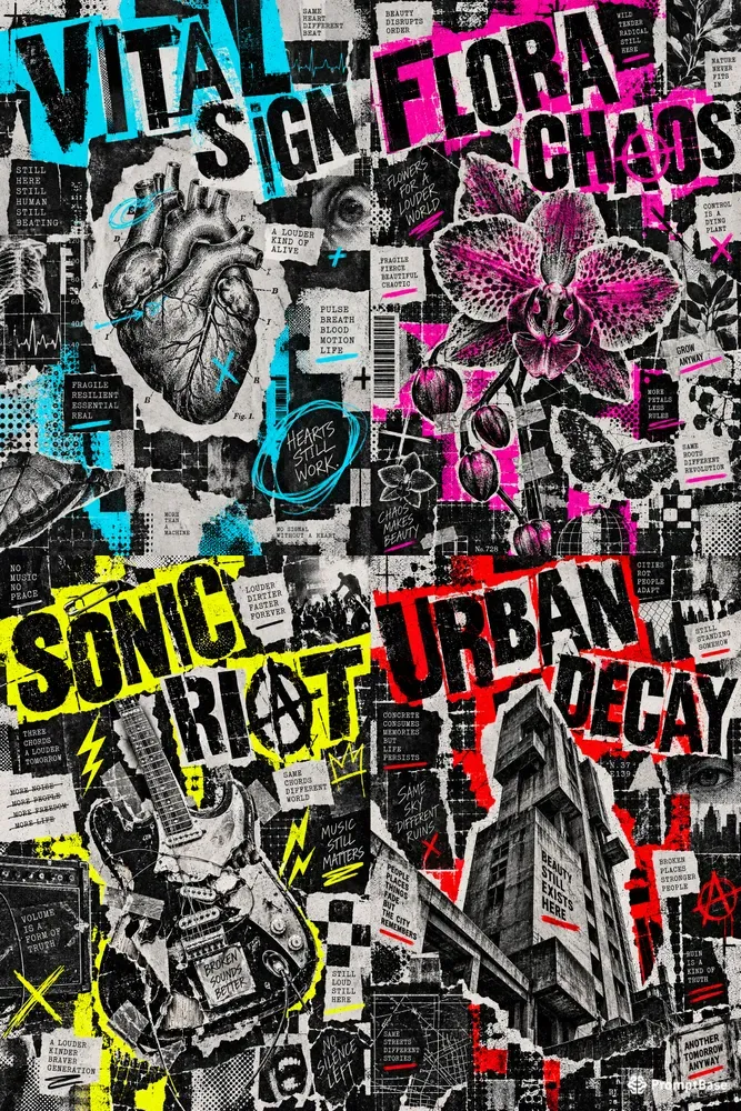 Avantgarde Grunge Zine Collage Layouts