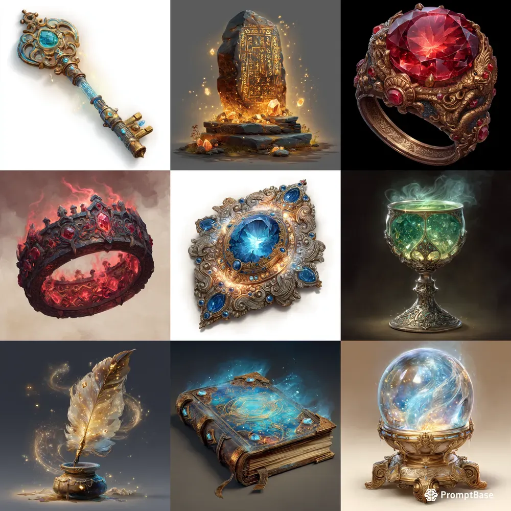 Painterly Fantasy Icons 4 Adventure Games