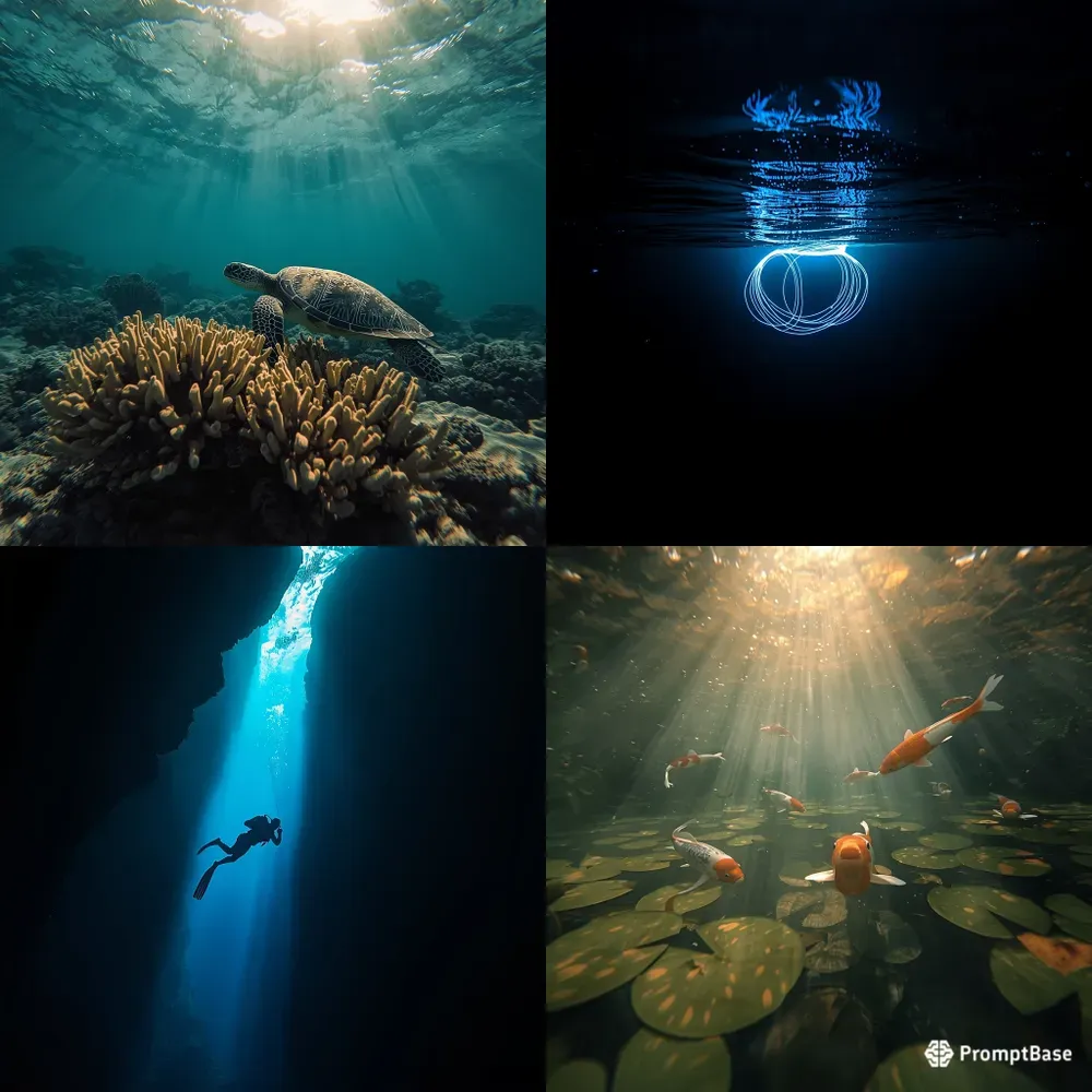 Underwater Ocean Scene Photos