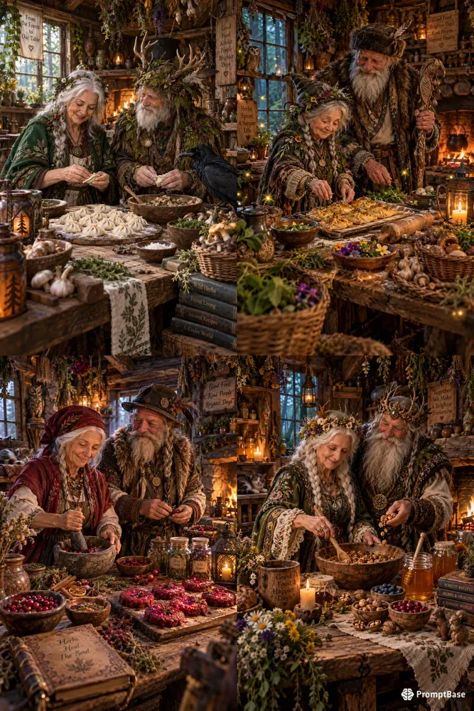 Mystical Forest Kitchen Couples