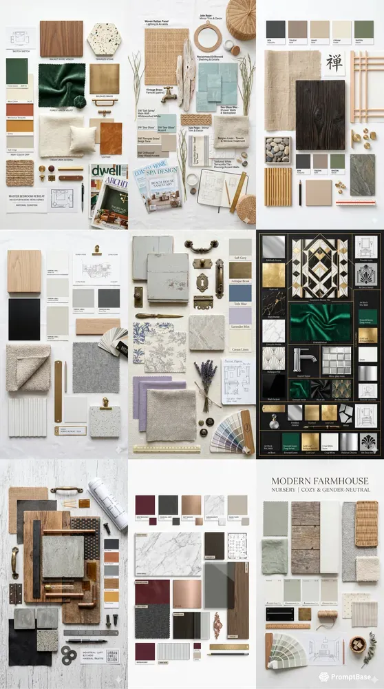 Interior Design Moodboards