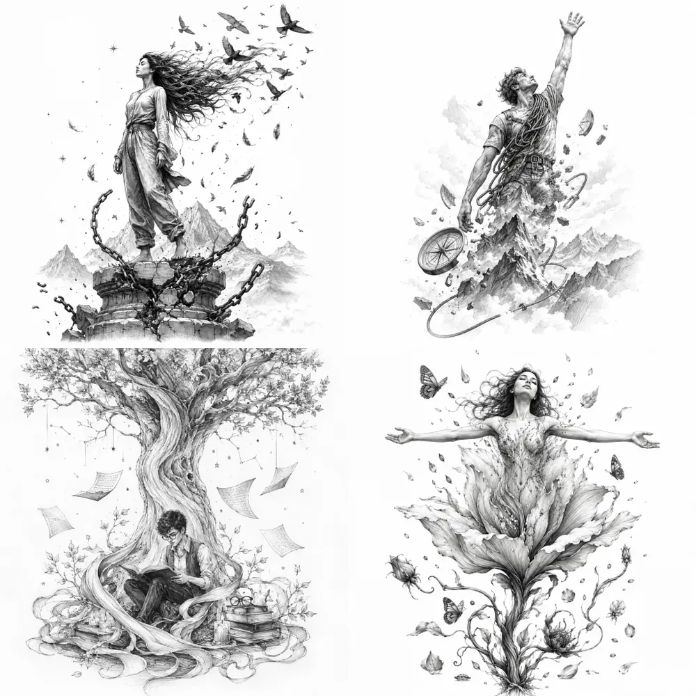 Symbolic Freedom Sketches