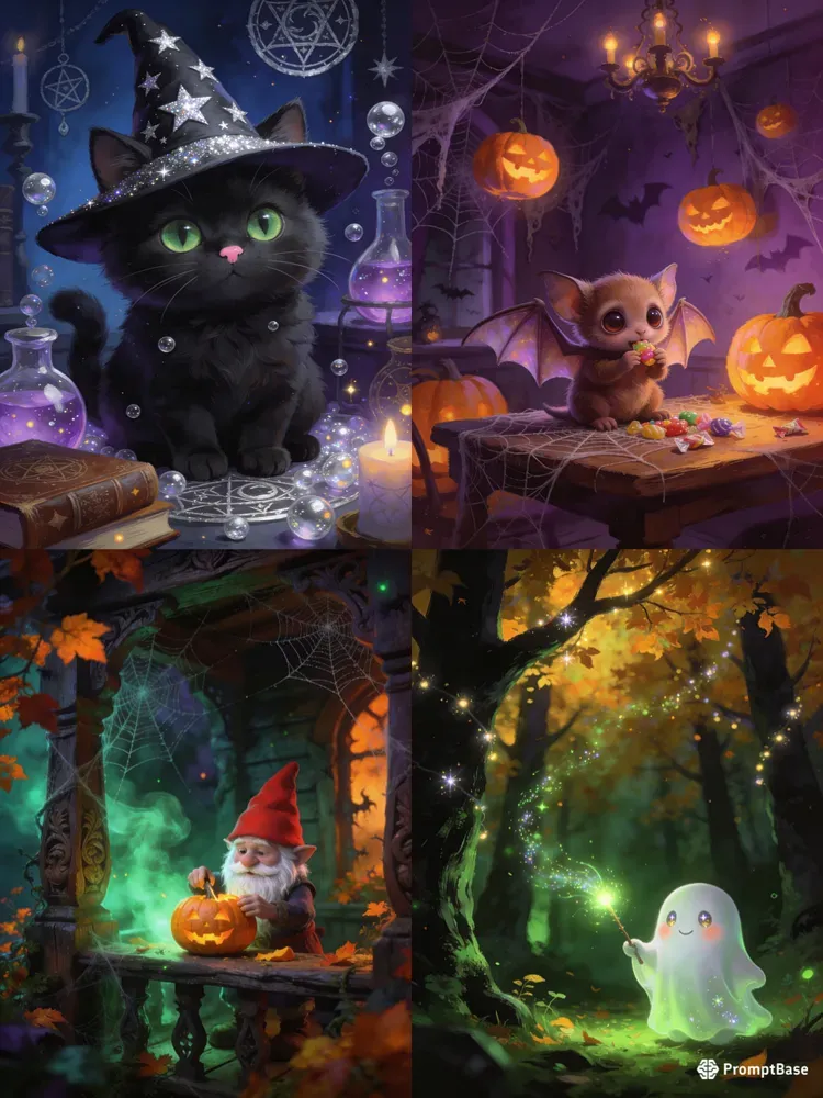 Whimsical Halloween Art