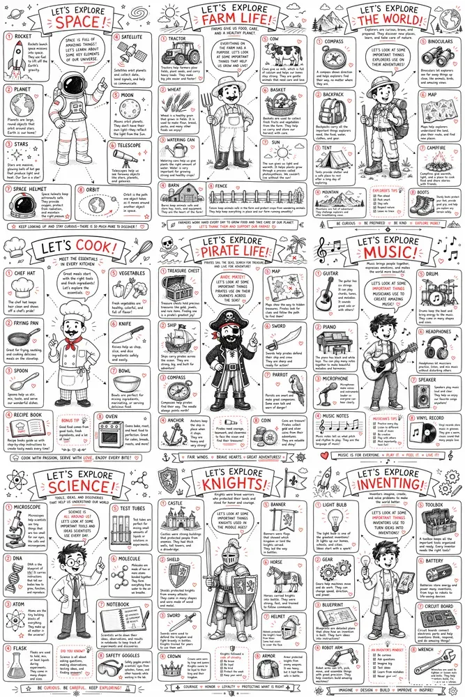Creative Visual Learning Posters