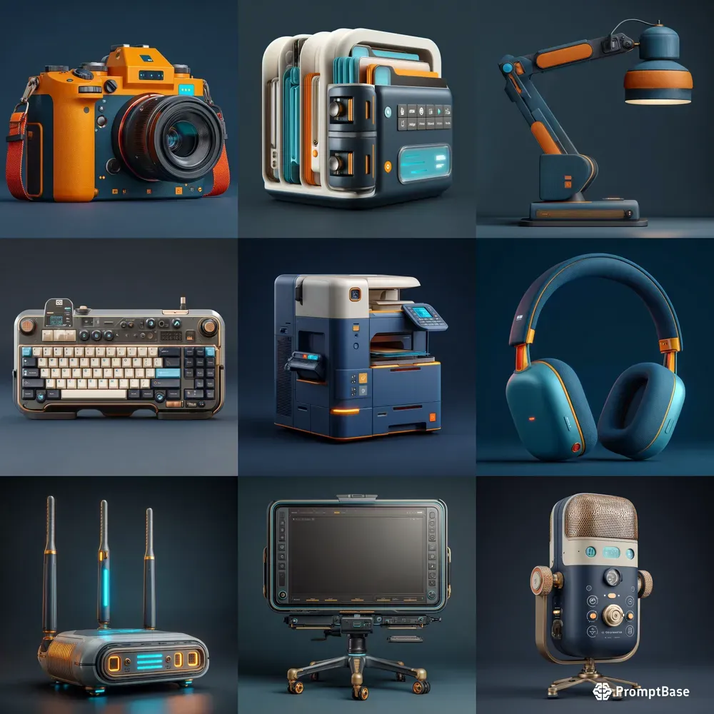 Premium 3D Tech Icon Toolkits