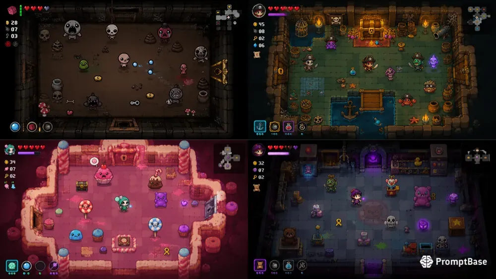 Topdown Roguelike Mockups