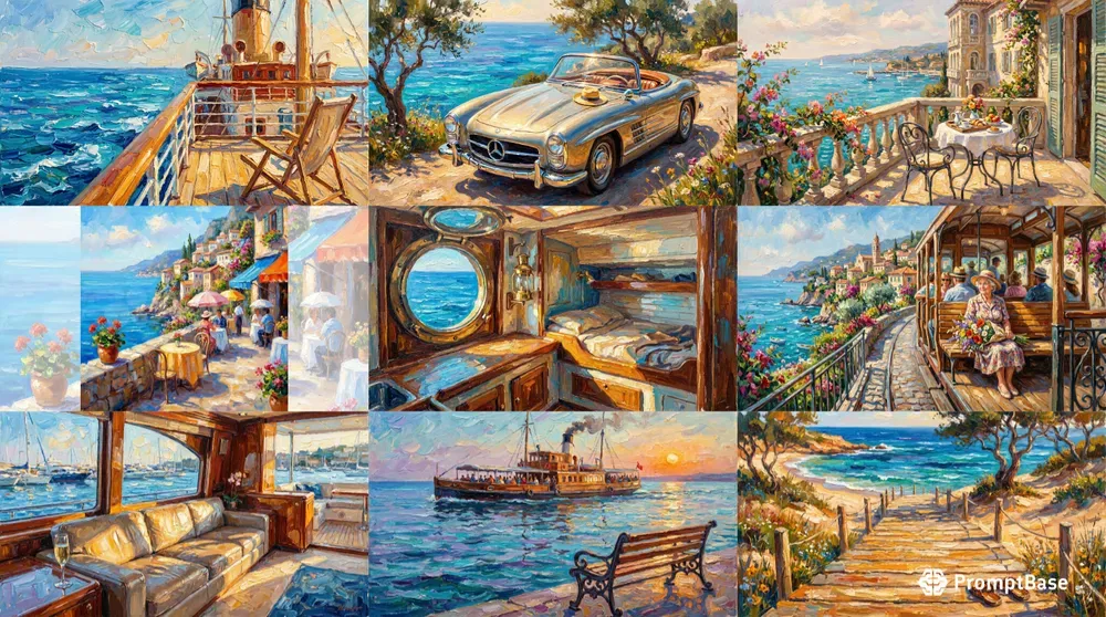 Impressionist Coastal Oil Paintings