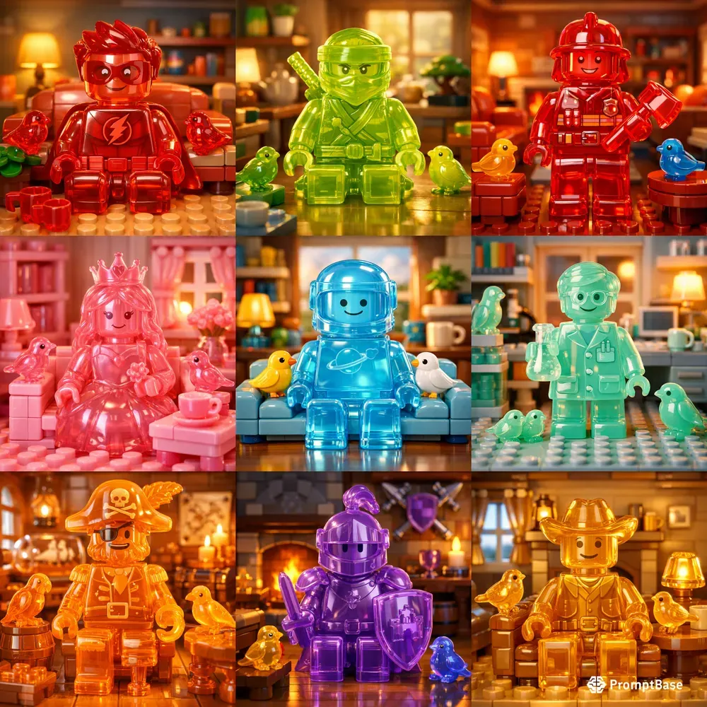 Jelly Lego Minifigure Birds