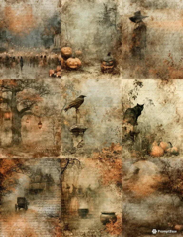 Haunted Halloween Scenes