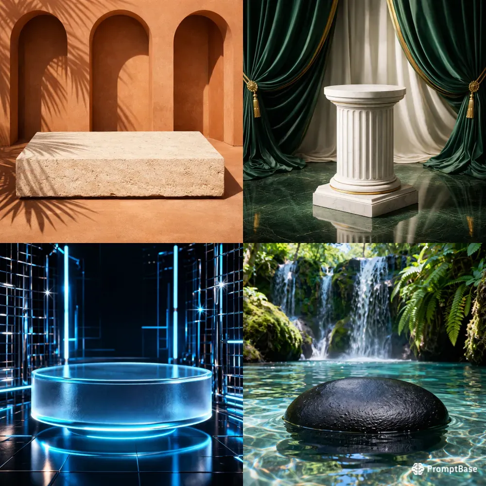 Premium 3D Product Display Podiums