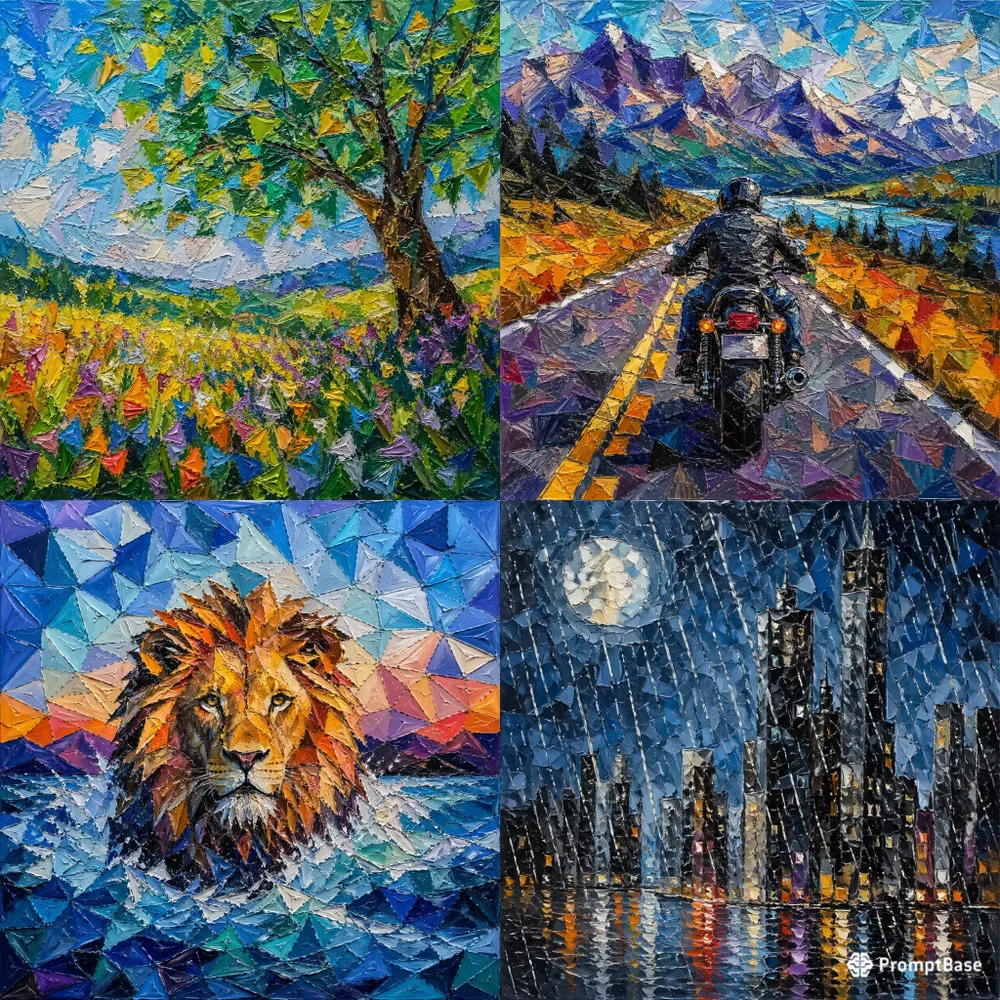 Professional Expressive Acrylic Mosaics