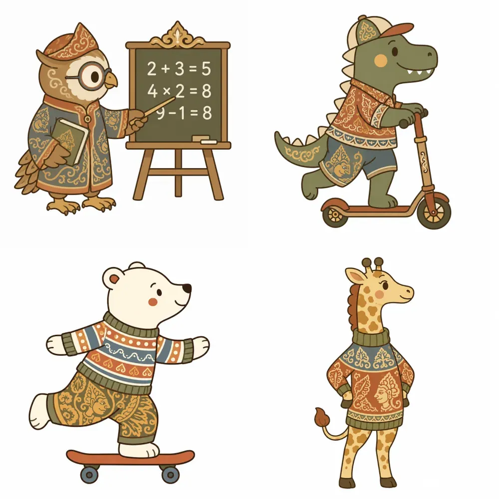 Wayang Animal Vector Generator