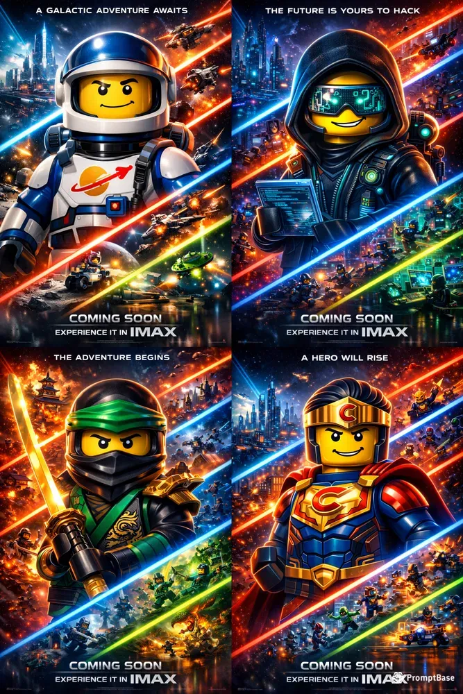 Imax Style Lego Poster Pros
