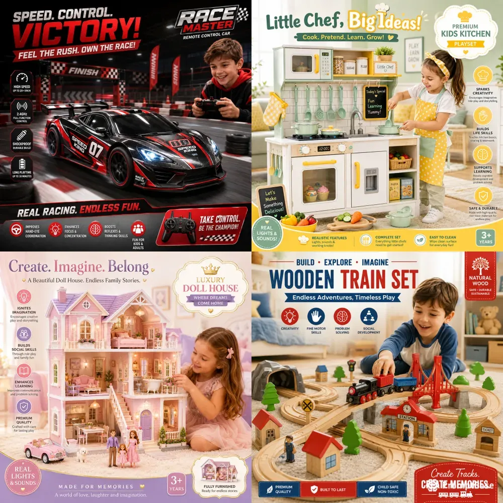 Toy Play Scenario Advertisements