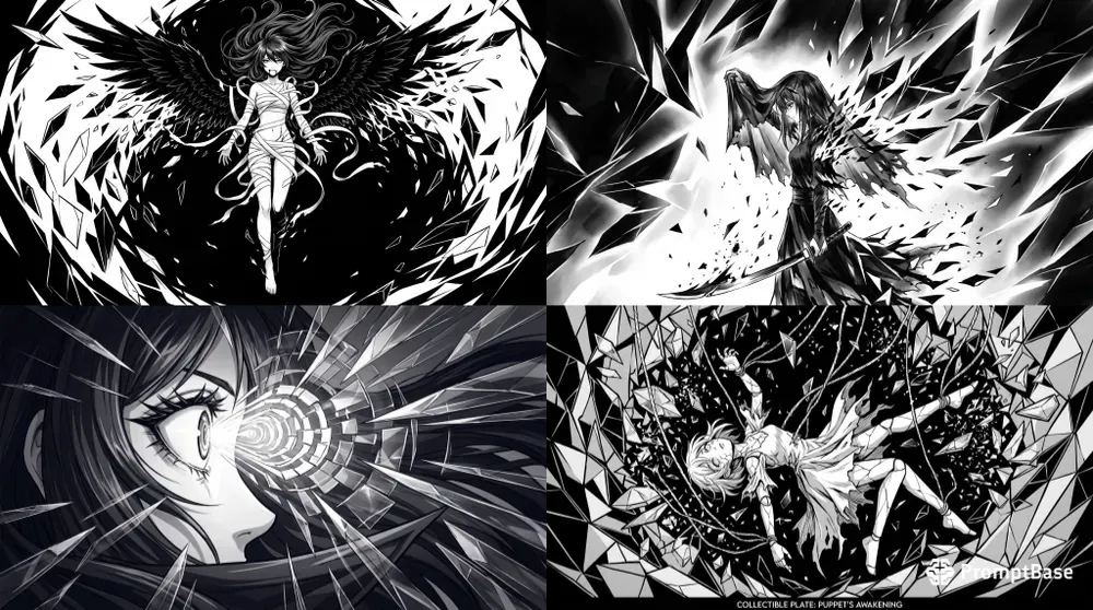 Shards Monochrome Dark Fantasy Anime