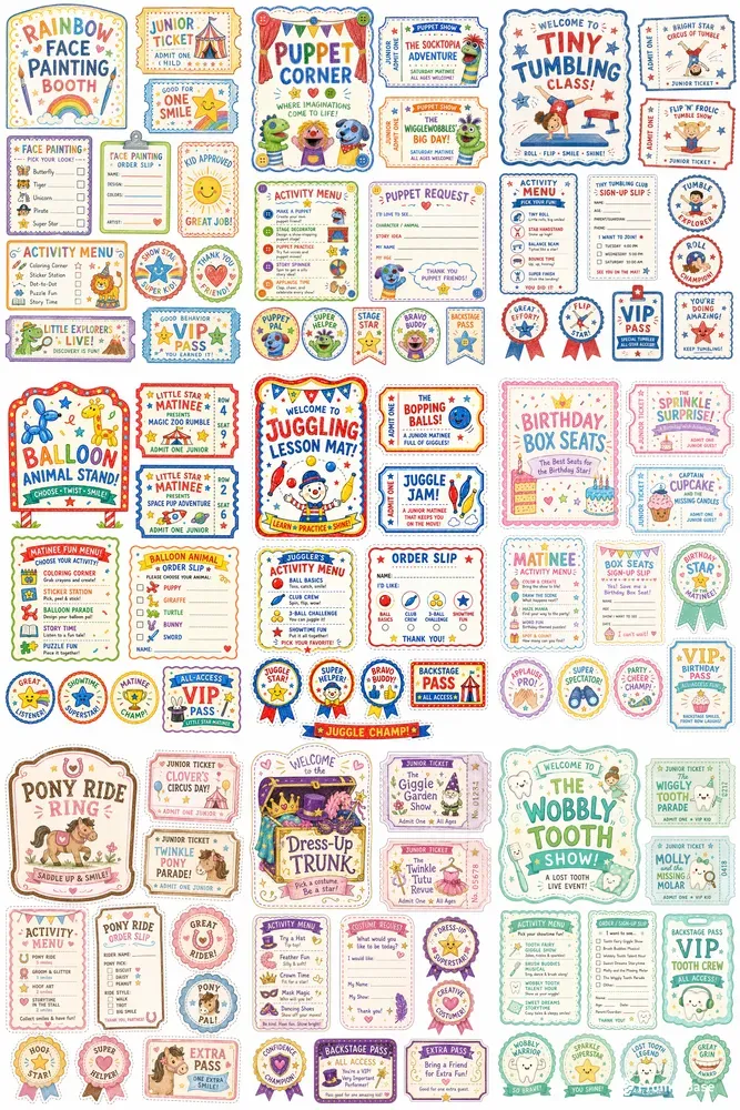 Kids Matinee Circus Ephemera