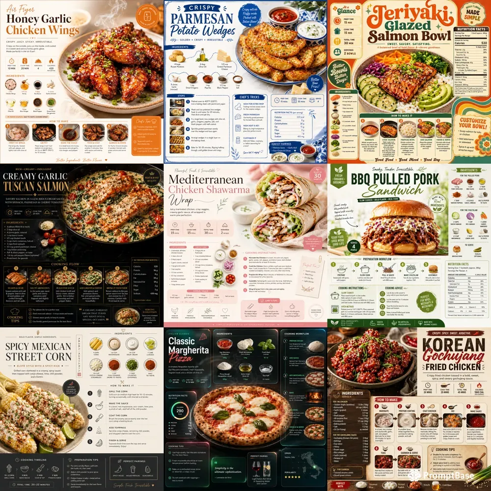 Crispbite Recipe Infographic Generator